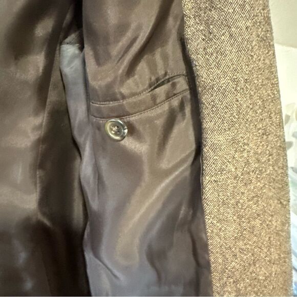 J. Crew J Crew Vintage 2004 Wool Blend Brown Blazer Size 12 - Picture 7 of 10